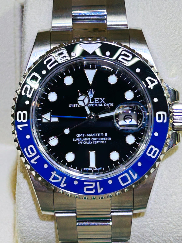 Rolex GMT Master II "Batman" Stainless Steel, 40mm, 2015 Box and Papers