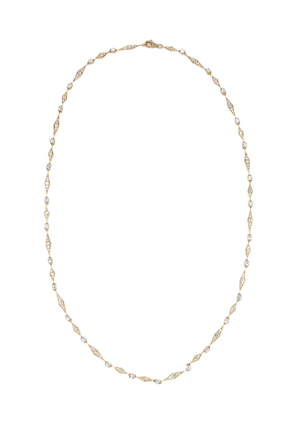 Ounce Collection 18 Karat Yellow Gold Diamond Necklace