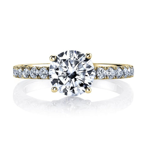 Solitaire Ring Setting With Diamond Band