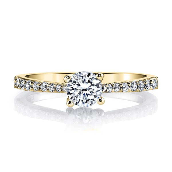 Solitaire Ring Setting With Diamond Band