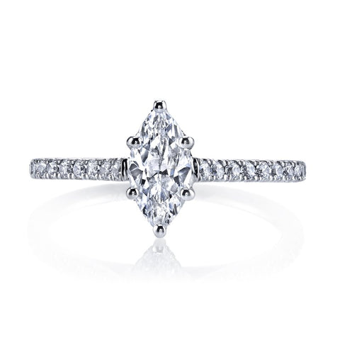 Solitaire Ring Setting With Diamond Band