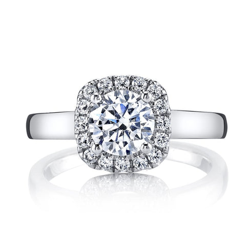 Solitaire Ring Setting With Diamond Halo