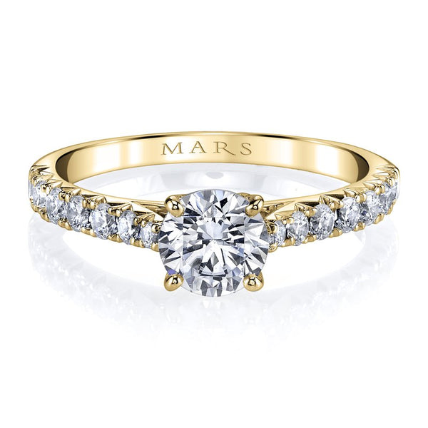 Solitaire Ring Setting With Diamond Band