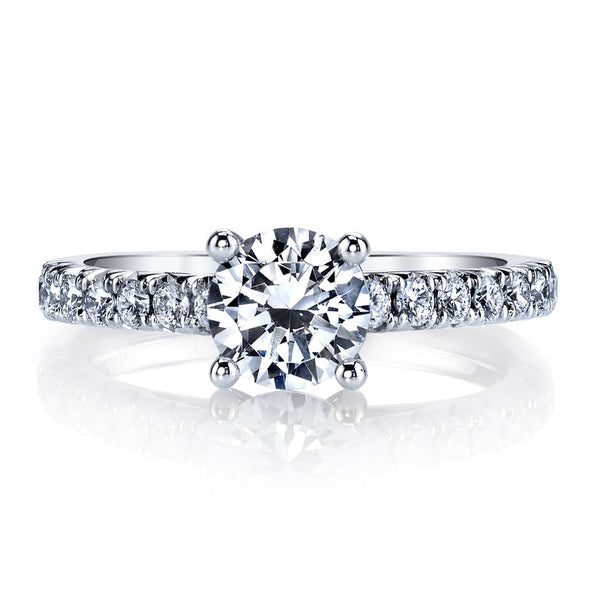 Solitaire Ring Setting With Diamond Band