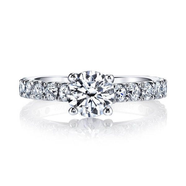 Solitaire Ring Setting With Diamond Band