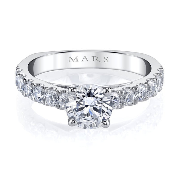 Solitaire Ring Setting With Diamond Band