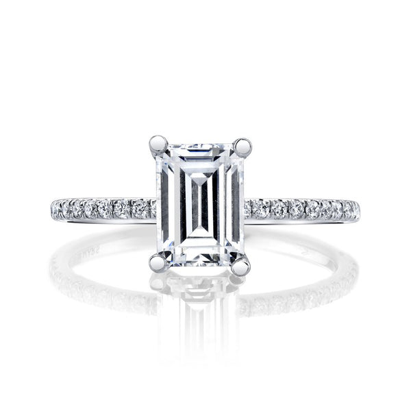 Solitaire Ring With Diamond Band