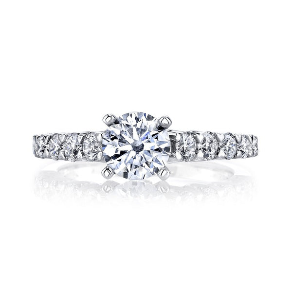 Solitaire Ring Setting With Diamond Band