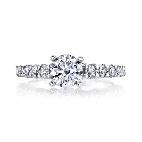 Solitaire Ring Setting With Diamond Band