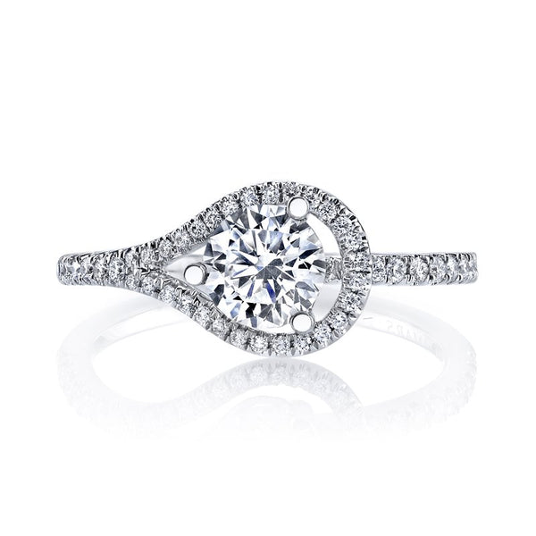 Diamond Love Knot Ring Setting