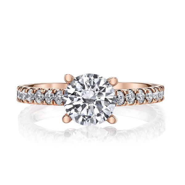 Solitaire Ring Setting With Diamond Band