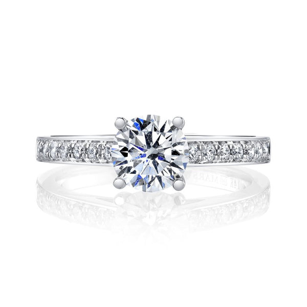 Solitaire Ring Setting with Diamond Band