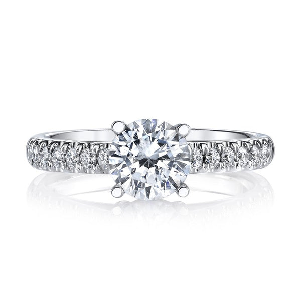 Solitaire Ring Setting With Diamond Band