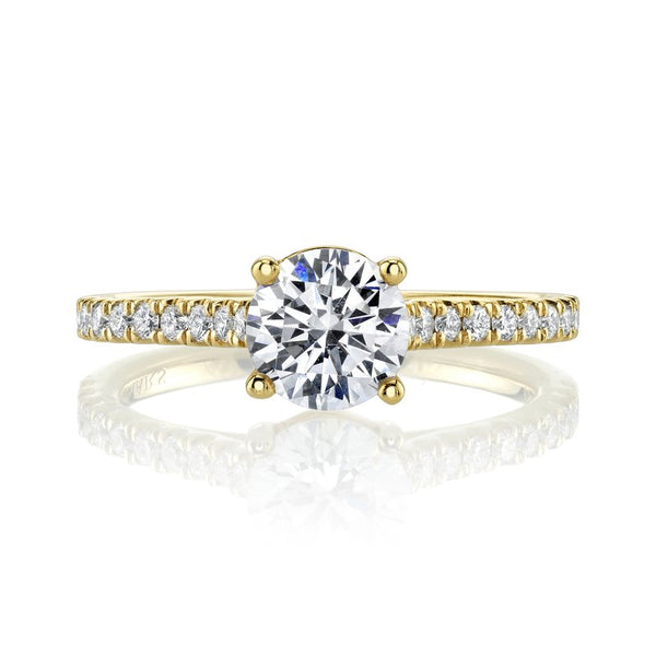 Solitaire Ring Setting With Diamond Band