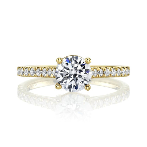 Solitaire Ring Setting With Diamond Band