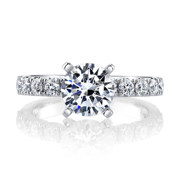 Solitaire Ring Setting with Diamond Band