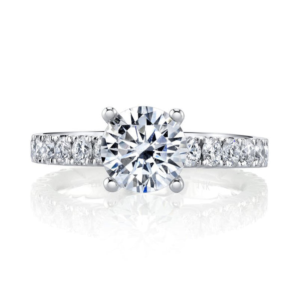 Solitaire Ring Setting With Diamond Band