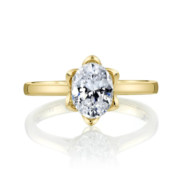 Floral Motif Engagement Ring Setting