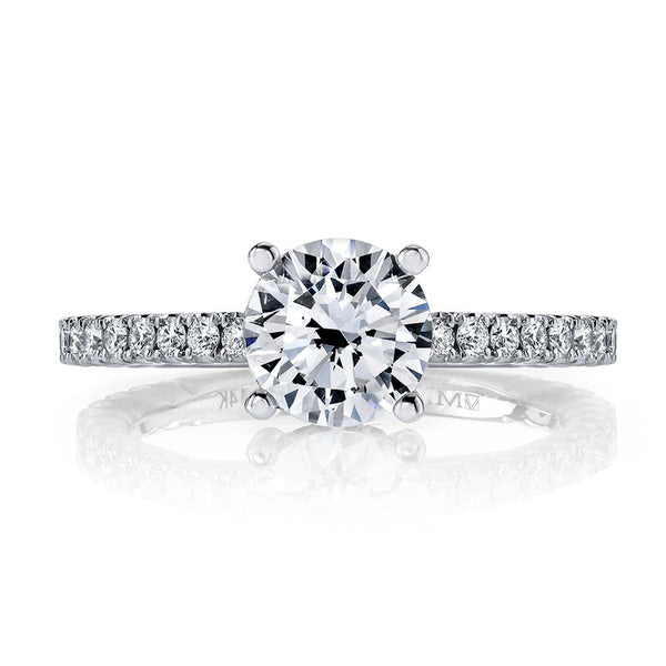 Solitaire Ring Setting with Diamond Band