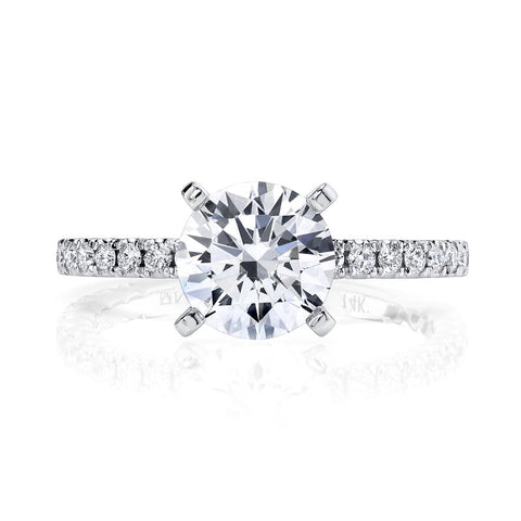 Solitaire Ring Setting With Diamond Band