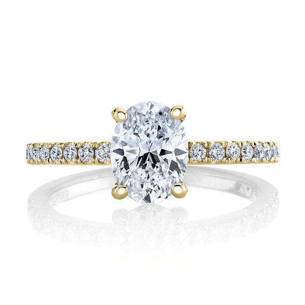 Solitaire Ring Setting With Diamond Band