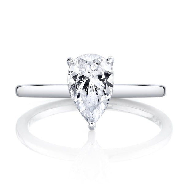 Solitaire Ring Setting with Hidden Halo