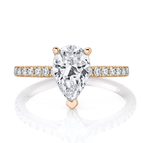 Solitaire Ring Setting With Diamond Band