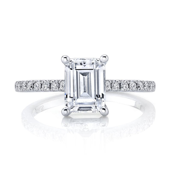 Solitaire Ring Setting with Diamond Band