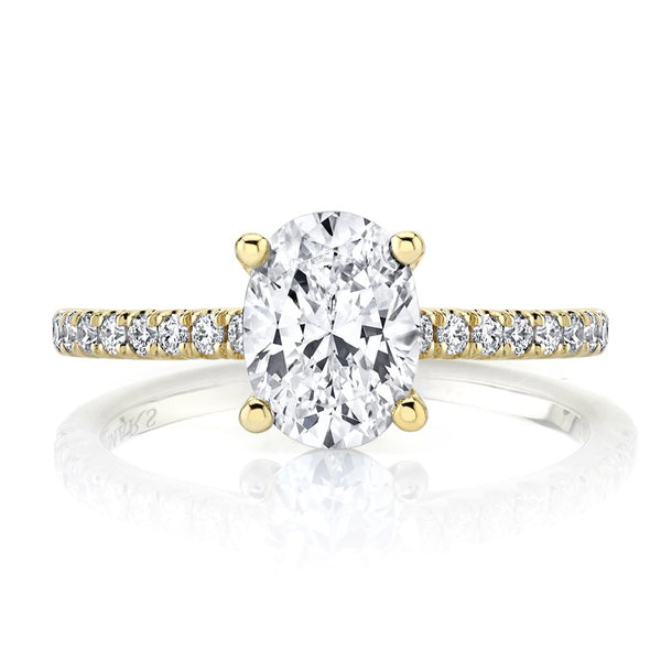 Solitaire Ring Setting With Diamond Band