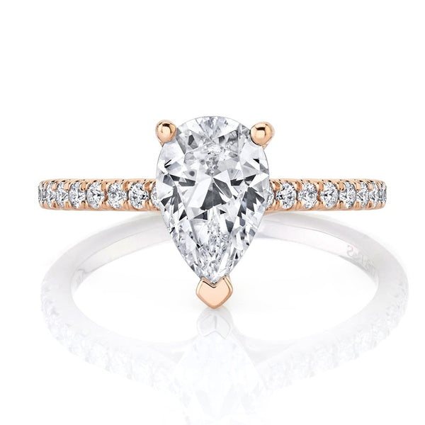 Solitaire Ring Setting with Diamond Band