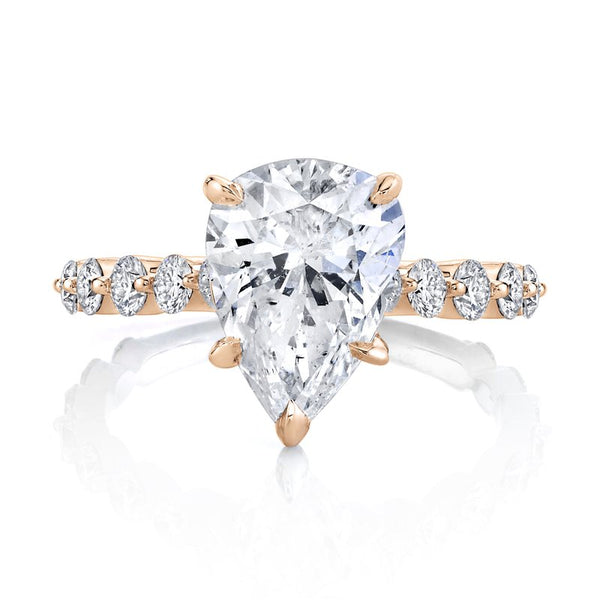 Solitaire Ring Setting with Diamond Band