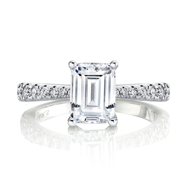 Solitaire Ring Setting With Diamond Band