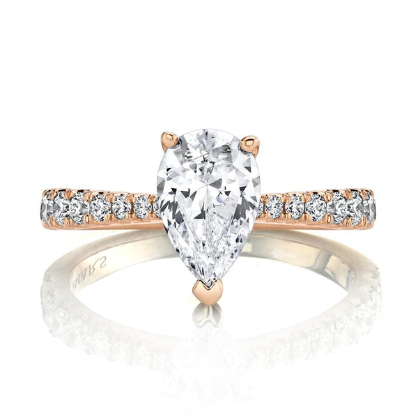 Solitaire Ring Setting With Diamond Band