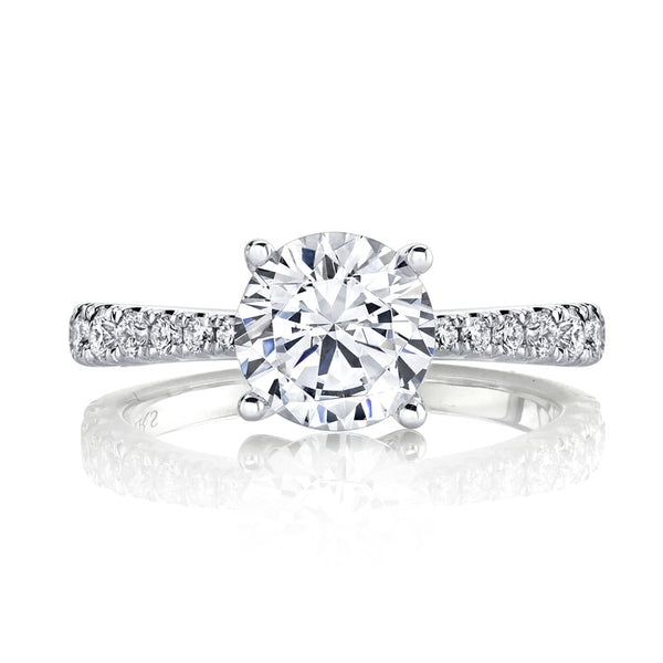 Solitaire Ring Setting With Diamond Band