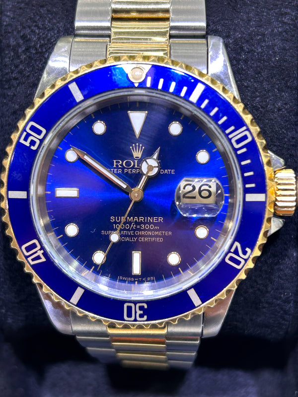 Rolex Submariner, 1996, 40mm, Box only, two tone, "Bluesy"