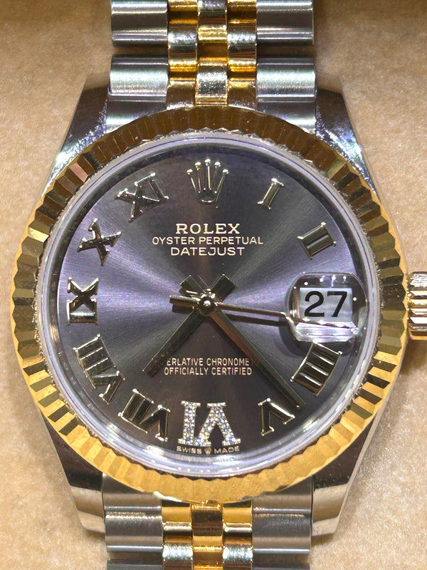 Rolex Date Just, TT, Box and Papers, 31mm, 2024