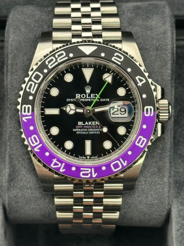 Rolex GMT Master II - Blaken Edition - Purple Bezel and Custom Dial - 2024 Box and Papers