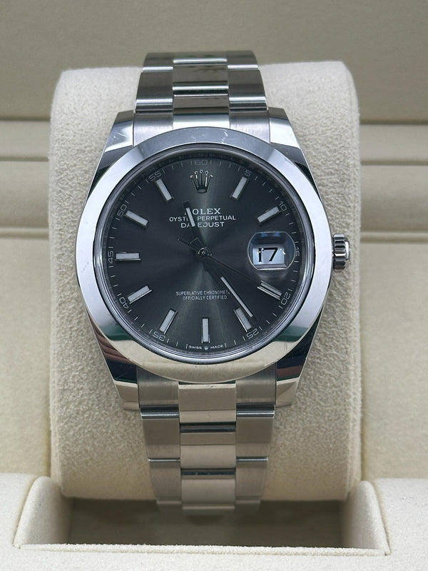 Rolex Datejust 41, Rhodium Dial, 126300, 41mm, 2021 Box and Papers