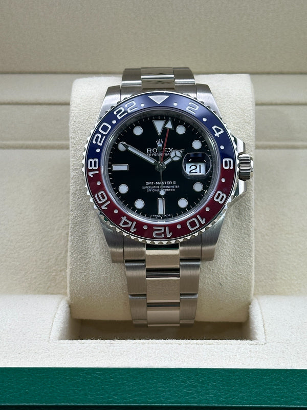 Rolex GMT Master II, 18K White Gold, Pepsi, 40mm, 116719BLRO, 2015 Box and Papers