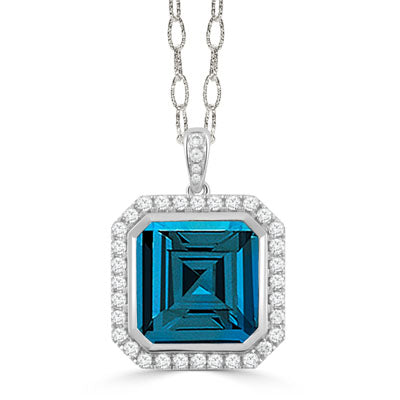 Doves by Doron Paloma London Blue Collection Pendant