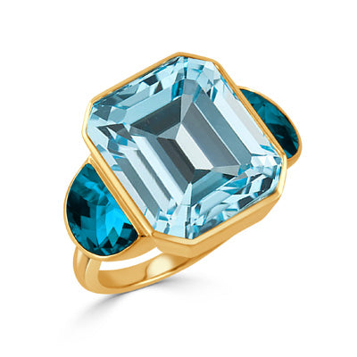 Doves By Doron Paloma Sky Blue Collection Ring