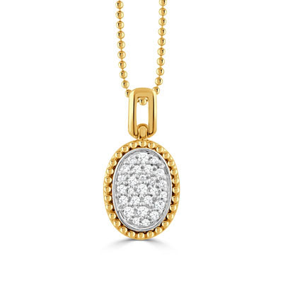 Doves by Doran Paloma Byzantine Collection Diamond Pendant