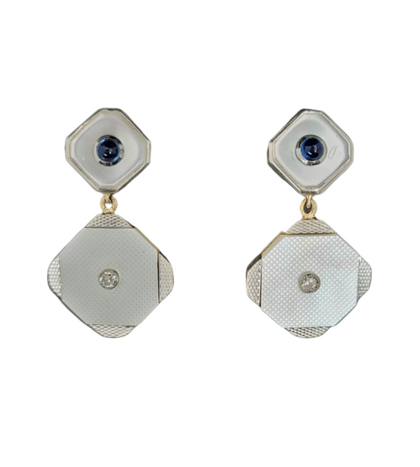 Cartier 9k Gold Converted Earrings