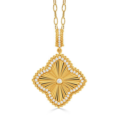 Doves by Doran Paloma Helios Collection Diamond Pendant