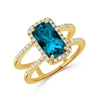 Doves by Doran Paloma London Blue Collection Ring