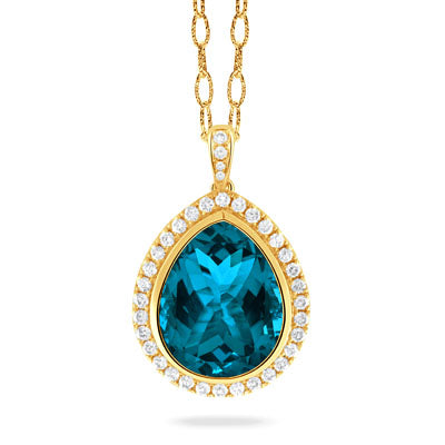 Doves by Doron Paloma London Blue Collection Pendant