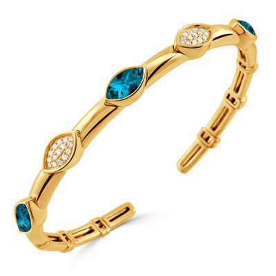 Doves by Doron Paloma London Blue Collection Bangle Bracelet