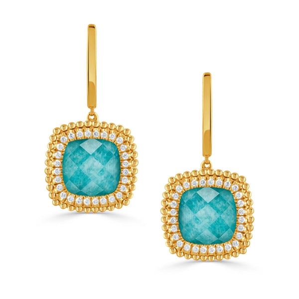 Doves by Doron Paloma Justinian Collection Amazonite Earrings