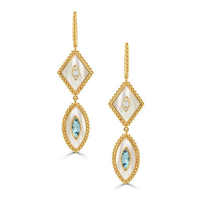 Doves by Doron Paloma Mykonos Collection Drop Earrings