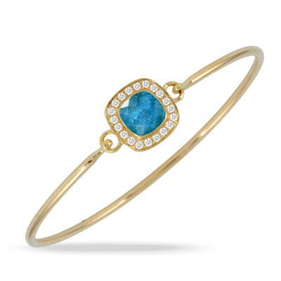 Doves by Doron Paloma Laguna Collection Apatite Bangle Bracelet